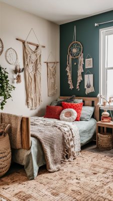 slaapkamer inspiratie meisjes boho stijl