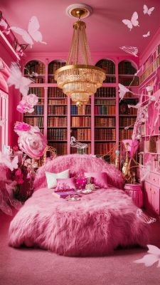 whimsical slaapkamer inspiratie roze