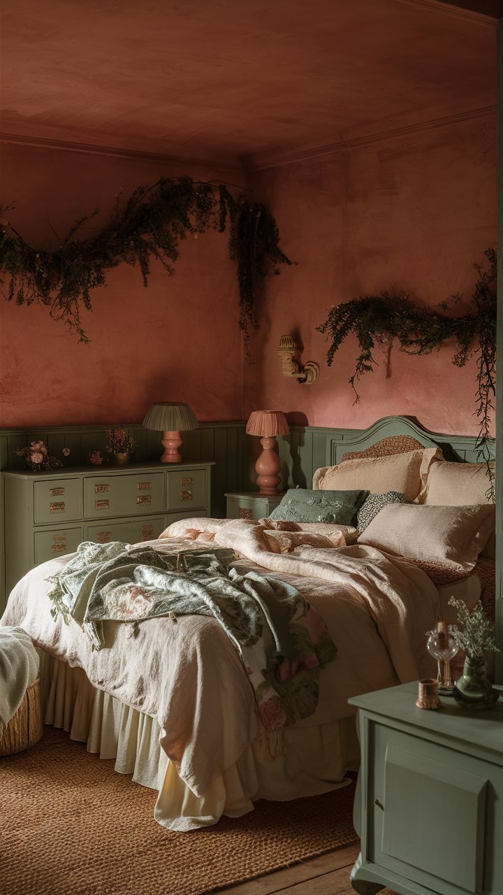 25+ Slaapkamer Inspiratie Ideeën met Oude Roze Kleuren