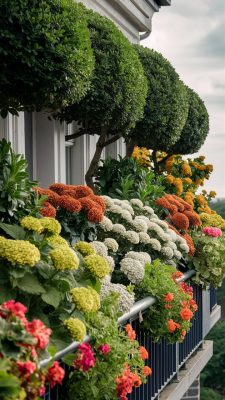 balkon tuin op de wind, winderige balkons