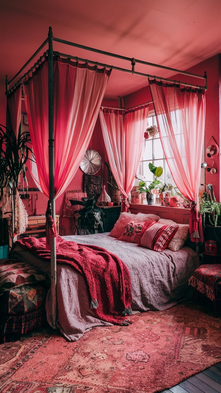 25+ Slaapkamer Inspiratie Ideeën met Oude Roze Kleuren