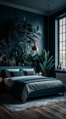 slaapkamer inspiratie urban jungle met veel planten