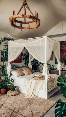 boho slaapkamer chique ibiza
