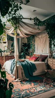 boho slaapkamer chique ibiza
