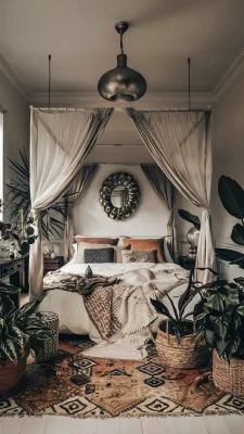 boho slaapkamer chique ibiza
