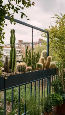 cactus tuin op balkon