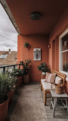 balkon tuin in spaanse stijl