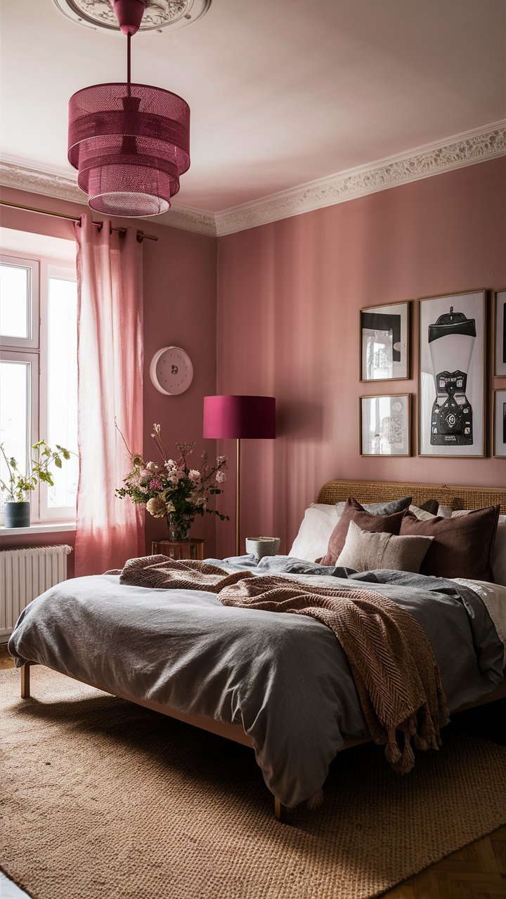 25+ Slaapkamer Inspiratie Ideeën met Oude Roze Kleuren