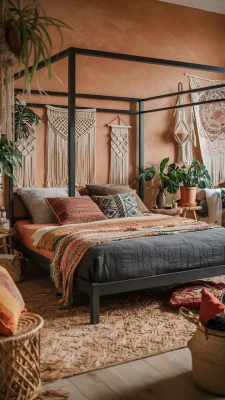 Bohemian Vibes: Kleurrijke Gezelligheid in de Slaapkamer
