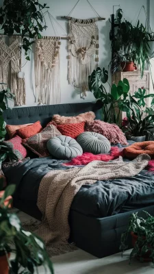 Bohemian Vibes: Kleurrijke Gezelligheid in de Slaapkamer
