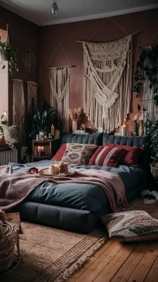 Bohemian Vibes: Kleurrijke Gezelligheid in de Slaapkamer
