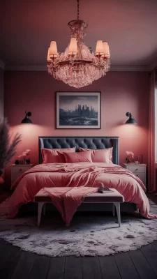 slaapkamer inspiratie roze