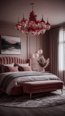 slaapkamer inspiratie roze