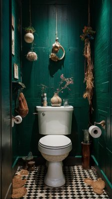 toilet inspiratie japandi en whimsical