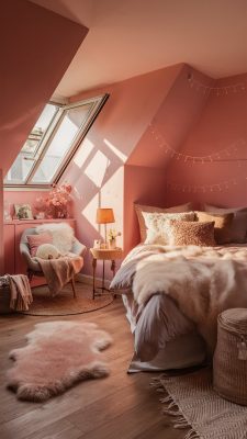 slaapkamer inspiratie cozy roze