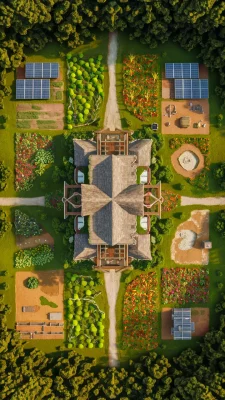 boerderij plattegronden met zonnepanelen