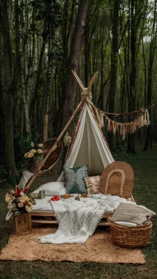 boho slaapkamer groen accessoires