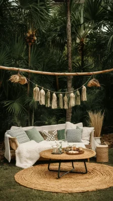 boho slaapkamer groen accessoires