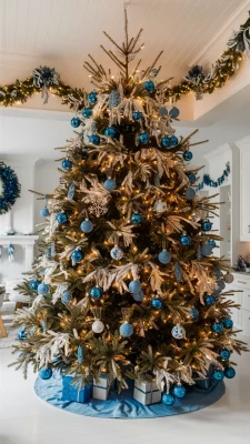 kerstboom blauw