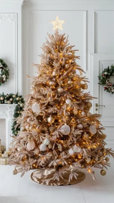 kerstboom champagne kleur