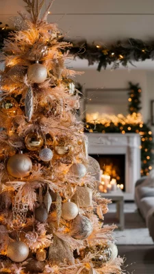 kerstboom champagne kleur