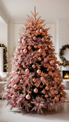 kerstboom roze