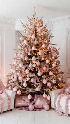 kerstboom roze