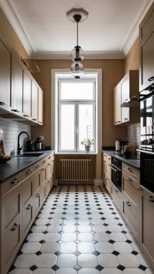 keuken beige zwart