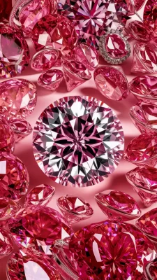 roze diamanten wallpaper