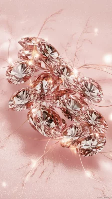 roze diamanten wallpaper