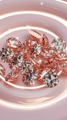 roze diamanten wallpaper