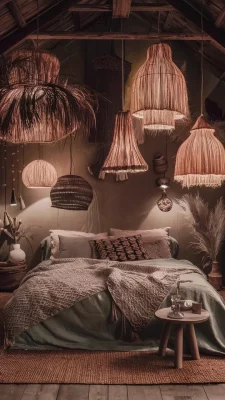 boho slaapkamer lampen