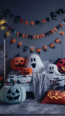 slaapkamer inspiratie halloween kinderen