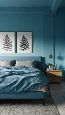 slaapkamer inspiratie lichtblauw