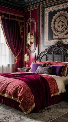 slaapkamer inspiratie luxe indian style