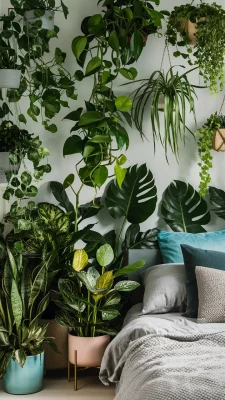 slaapkamer inspiratie planten