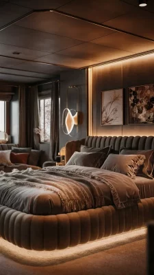 slaapkamer inspiratie warm luxe antraciet