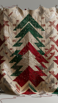 Kerstboom Quilt Patroon