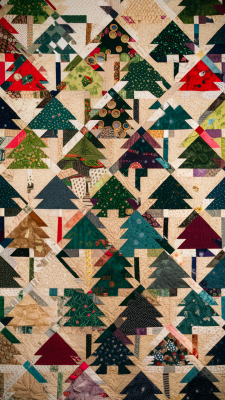 Kerstboom Quilt Patroon