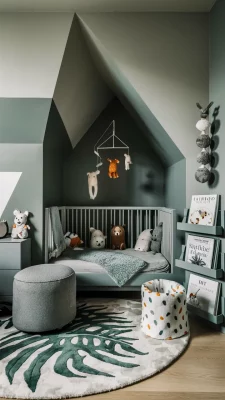 babykamer inspiratie groen