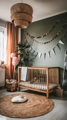 babykamer inspiratie groen