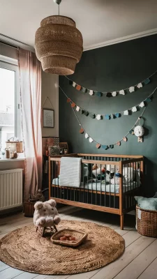 babykamer inspiratie groen