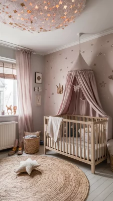 babykamer roze inspiratie