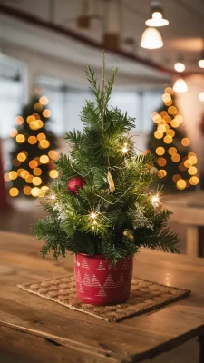 kerstboom op tafeltje