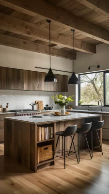 Keuken Inspiratie Eiland Hout