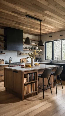 Keuken Inspiratie Eiland Hout