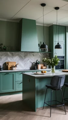 keuken inspiratie licht groen