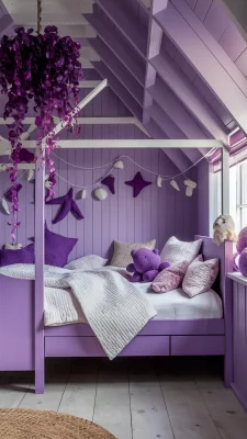 Creatieve Ideeën voor een Paarse Kinderslaapkamer 💜✨