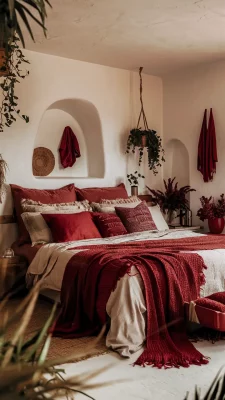 slaapkamer aarde rood