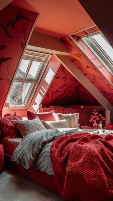 slaapkamer inspiratie koraalrood